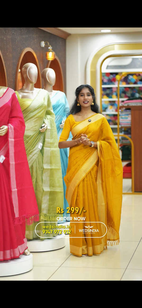 Semi silk fancy saree